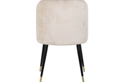 Eetkamerstoelen-Richmond Interiors Eetkamerstoel 210855 White Chenille Alicia
