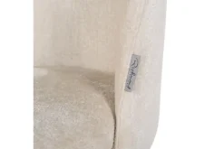 Eetkamerstoelen-Richmond Interiors Eetkamerstoel 210855 White Chenille Alicia