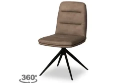 Eetkamerstoelen-Olijk Eetkamerstoel - Zorro Taupe Sylke