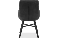 Eetkamerstoelen-Olijk Eetkamerstoel Anthracite Ravion
