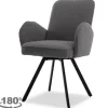 Eetkamerstoelen-Tower Living Eetkamerstoel Anthracite Livo