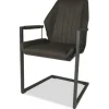 Outlet Eetkamerstoel antraciet Cara Eetkamerstoelen