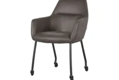 Eetkamerstoelen-Label51 Eetkamerstoel Antraciet IH-50.199 Lenny