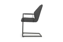 Eetkamerstoelen-Olijk Eetkamerstoel Antraciet Wesley