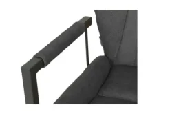 Eetkamerstoelen-Olijk Eetkamerstoel Antraciet Wesley