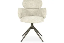 Eetkamerstoelen-Eleonora Meubelen Eetkamerstoel Beige 96502 Darcio