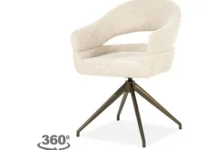 Clearance Eetkamerstoel Beige 96456 Hailey Eetkamerstoelen