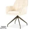 Eetkamerstoelen-Eleonora Meubelen Eetkamerstoel Beige 96458 Hugo