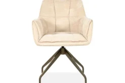 Eetkamerstoelen-Eleonora Meubelen Eetkamerstoel Beige 96458 Hugo