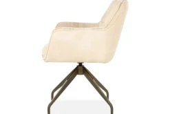 Eetkamerstoelen-Eleonora Meubelen Eetkamerstoel Beige 96458 Hugo