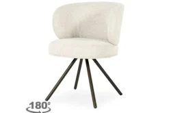 Eetkamerstoelen-Eleonora Meubelen Eetkamerstoel Beige 96461 Jayson