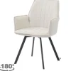 Eetkamerstoelen-Livingfurn Eetkamerstoel Beige Louise