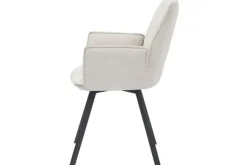 Eetkamerstoelen-Livingfurn Eetkamerstoel Beige Louise