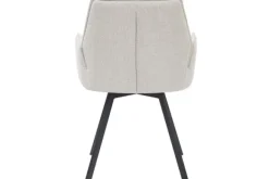 Eetkamerstoelen-Livingfurn Eetkamerstoel Beige Louise