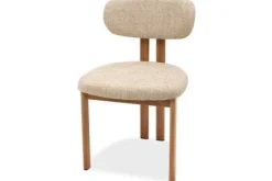 Eetkamerstoelen-Studio Japandi Eetkamerstoel Beige Naturel Lynja