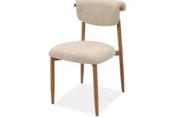 Eetkamerstoelen-Studio Japandi Eetkamerstoel Beige Naturel Kaita