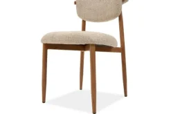 Eetkamerstoelen-Studio Japandi Eetkamerstoel Beige Naturel Kaita