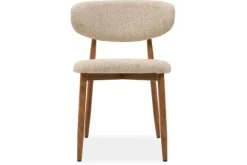 Eetkamerstoelen-Studio Japandi Eetkamerstoel Beige Naturel Kumo