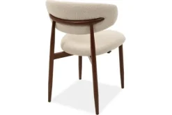Eetkamerstoelen-Studio Japandi Eetkamerstoel Beige Walnut Kumo