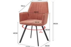 Outlet Eetkamerstoel Blush Louise Eetkamerstoelen