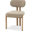 Eetkamerstoel Bouclé Beige Natural Riku Eetkamerstoelen