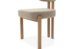 Eetkamerstoel Bouclé Beige Natural Riku Eetkamerstoelen