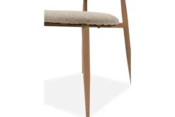 Eetkamerstoel Boucle Beige Natural Kaito Eetkamerstoelen
