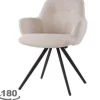 Hot Eetkamerstoel Boucle Beige Doreen Eetkamerstoelen