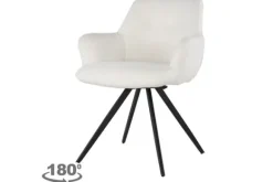 Hot Eetkamerstoel Boucle White Doreen Eetkamerstoelen