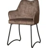 Eetkamerstoelen-Tower Living Eetkamerstoel Brown Garda