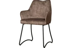 Eetkamerstoelen-Tower Living Eetkamerstoel Brown Garda