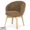 Eetkamerstoelen-Eleonora Meubelen Eetkamerstoel Bruin 96468 Livia