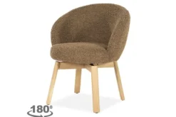 Eetkamerstoelen-Eleonora Meubelen Eetkamerstoel Bruin 96468 Livia