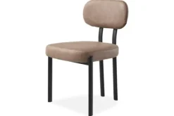 Eetkamerstoelen-Kaizen Design Eetkamerstoel Bull Liver - Black Ravon