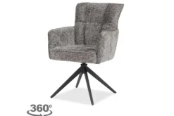 Eetkamerstoelen-Tower Living Eetkamerstoel Charcoal Bardi