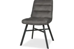 Eetkamerstoelen-Olijk Eetkamerstoel Chicago Anthracite Harmount