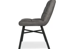 Eetkamerstoelen-Olijk Eetkamerstoel Chicago Anthracite Harmount