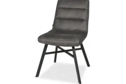 Eetkamerstoelen-Olijk Eetkamerstoel Chicago Anthracite Harmount
