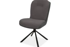 Eetkamerstoelen-Olijk Eetkamerstoel Chicago Anthracite Daniel