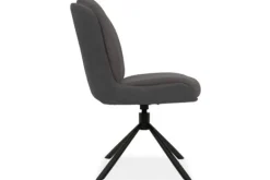 Eetkamerstoelen-Olijk Eetkamerstoel Chicago Anthracite Daniel