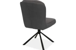 Eetkamerstoelen-Olijk Eetkamerstoel Chicago Anthracite Daniel