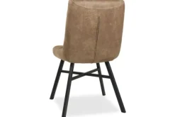 Eetkamerstoelen-Olijk Eetkamerstoel Chicago Truffle Harmount