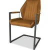 Eetkamerstoel cognac Cara Eetkamerstoelen
