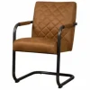 Eetkamerstoelen-Tower Living Eetkamerstoel Cognac Civo