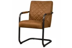 Eetkamerstoelen-Tower Living Eetkamerstoel Cognac Civo