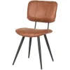 Eetkamerstoelen-Label51 Eetkamerstoel Cognac IH-50.040 Fos