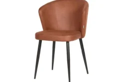 Eetkamerstoelen-Label51 Eetkamerstoel Cognac UK-30.166 Wave
