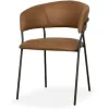 Eetkamerstoelen-Label51 Eetkamerstoel Cognac YN-83.016 Luuk