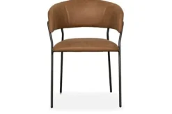 Eetkamerstoelen-Label51 Eetkamerstoel Cognac YN-83.016 Luuk
