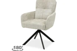 Eetkamerstoelen-Veyron Eetkamerstoel Cremona Creme Jari